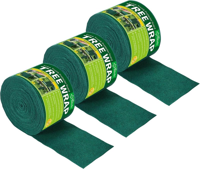 Riare 3 Pack Tree Wraps to Protect Bark for Winter- Total 195 Feet Cold-Proof Tree Trunk Guard Wrap Protection for Damaged Bark, Tree Protectors from Deer Animals, Frost, Freeze - Image 1